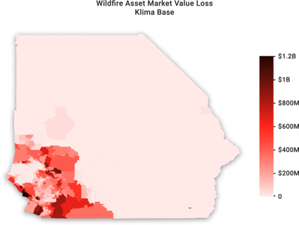 Klima Maps - Riverside Asset Market Value Loss Wildfire