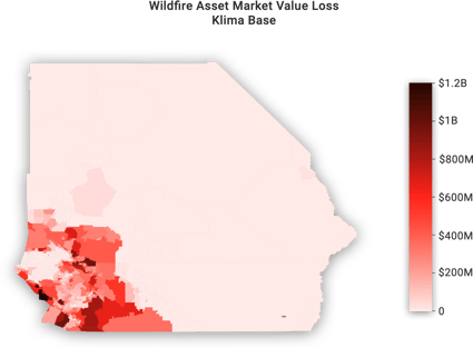 Klima Maps - Riverside Asset Market Value Loss Wildfire